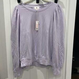 Sundry Puff Sleeve Lilac Sweater Size Medium NWT